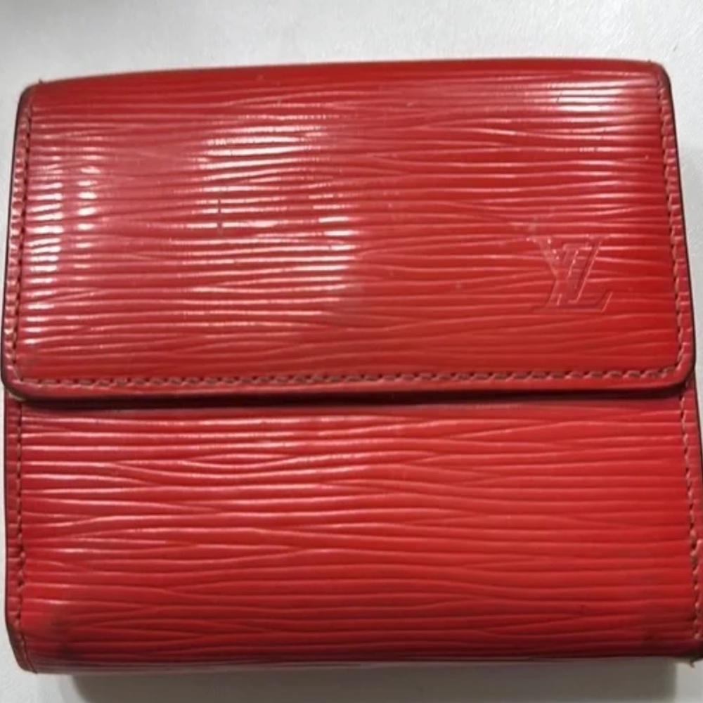 Louis Vuitton Red Epi Leather Wallet